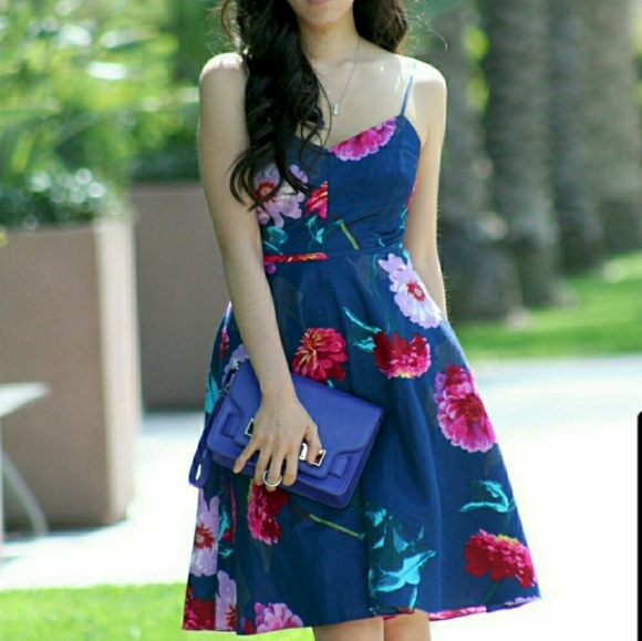 Banana Republic BNWOT Gerber Daisy Floral Dress - Picture 1 of 13